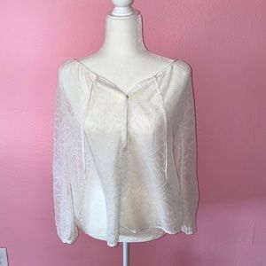 Sheer White Blouse
